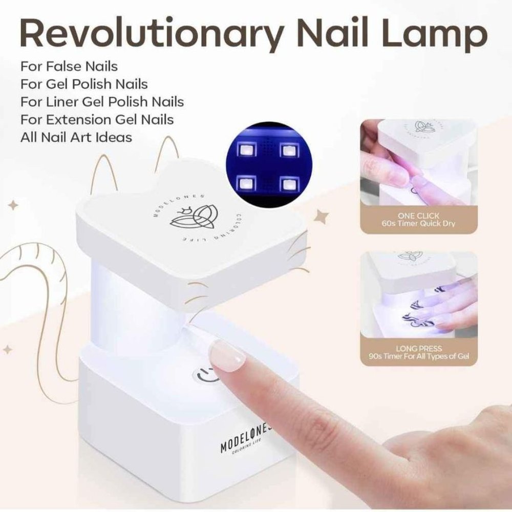 Modelones Nail Tips and Glue Gel Kit, Gel x Nail Kit 4 in 1 Nail Glue Gel - Picture 4 of 9